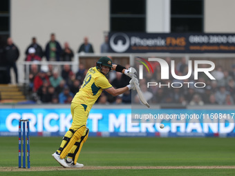 Australia's Steve Smith bats during the Metro Bank One Day Series match between England and Australia at the Seat Unique Riverside in Cheste...