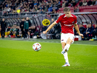 AZ Alkmaar midfielder Sven Mijnans plays during the match AZ - Elfsborg at the AZ Stadium for the UEFA Europa League - League phase - Matchd...