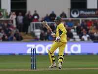 Australia's Sean Abbot watches as the ball rolls back onto his stumps but does not dislodge the bails during the Metro Bank One Day Series m...