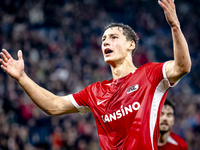 AZ Alkmaar forward Ruben van Bommel scores the 1-1 and celebrates the goal during the match between AZ and Elfsborg at the AZ Stadium for th...