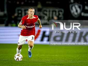 AZ Alkmaar midfielder Jordy Clasie plays during the match AZ - Elfsborg at the AZ Stadium for the UEFA Europa League - League phase - Matchd...