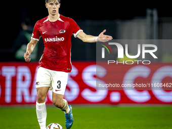 AZ Alkmaar midfielder Wouter Goes plays during the match AZ - Elfsborg at the AZ Stadium for the UEFA Europa League - League phase - Matchda...