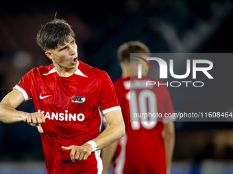 AZ Alkmaar midfielder Wouter Goes plays during the match AZ - Elfsborg at the AZ Stadium for the UEFA Europa League - League phase - Matchda...