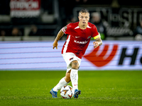 AZ Alkmaar midfielder Jordy Clasie plays during the match AZ - Elfsborg at the AZ Stadium for the UEFA Europa League - League phase - Matchd...