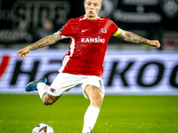 AZ Alkmaar midfielder Jordy Clasie plays during the match AZ - Elfsborg at the AZ Stadium for the UEFA Europa League - League phase - Matchd...