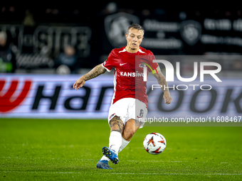 AZ Alkmaar midfielder Jordy Clasie plays during the match AZ - Elfsborg at the AZ Stadium for the UEFA Europa League - League phase - Matchd...