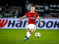 AZ Alkmaar midfielder Jordy Clasie plays during the match AZ - Elfsborg at the AZ Stadium for the UEFA Europa League - League phase - Matchd...