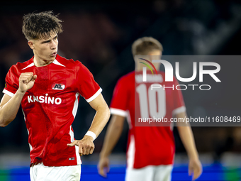 AZ Alkmaar midfielder Wouter Goes plays during the match AZ - Elfsborg at the AZ Stadium for the UEFA Europa League - League phase - Matchda...