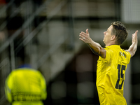 Elfsborg midfielder Simon Hedlund scores the 2-2 and celebrates the goal during the match AZ - Elfsborg at the AZ Stadium for the UEFA Europ...