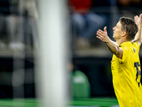 Elfsborg midfielder Simon Hedlund scores the 2-2 and celebrates the goal during the match AZ - Elfsborg at the AZ Stadium for the UEFA Europ...