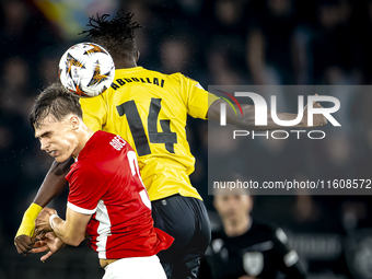 AZ Alkmaar midfielder Wouter Goes and IF Elfsborg forward Jalal Abdullai during the match AZ vs. Elfsborg at the AZ Stadium for the UEFA Eur...