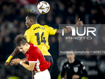 AZ Alkmaar midfielder Wouter Goes and IF Elfsborg forward Jalal Abdullai during the match AZ vs. Elfsborg at the AZ Stadium for the UEFA Eur...