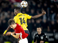 AZ Alkmaar midfielder Wouter Goes and IF Elfsborg forward Jalal Abdullai during the match AZ vs. Elfsborg at the AZ Stadium for the UEFA Eur...