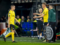 Elfsborg defender Sebastian Holmen receives a red card during the match AZ vs. Elfsborg at the AZ Stadium for the UEFA Europa League - Leagu...