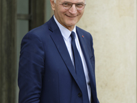 Didier Migaud, the newly appointed French Minister of Justice, leaves the Elysee Palace after a meeting of the council of ministers with the...