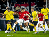 Elfsborg midfielder Ahmed Qasem and AZ Alkmaar midfielder Zico Buurmeester play during the match AZ - Elfsborg at the AZ Stadium for the UEF...