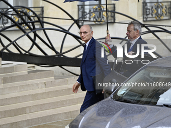 Newly appointed French Minister of Justice Didier Migaud arrives at the Elysee Palace for the meeting of the council of ministers with the F...