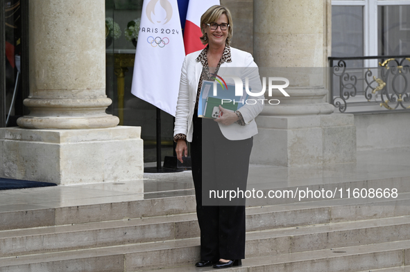 Marie-Agnes Poussier-Winsback, the newly appointed French Delegate Minister for Social and Solidarity Economy, Profit-Sharing, and Incentive...