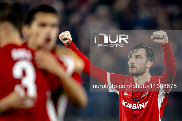 AZ Alkmaar forward Troy Parrot during the match AZ - Elfsborg at the AZ Stadium for the UEFA Europa League - League phase - Matchday 1 seaso...