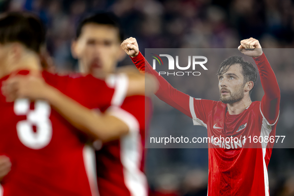 AZ Alkmaar forward Troy Parrot during the match AZ - Elfsborg at the AZ Stadium for the UEFA Europa League - League phase - Matchday 1 seaso...