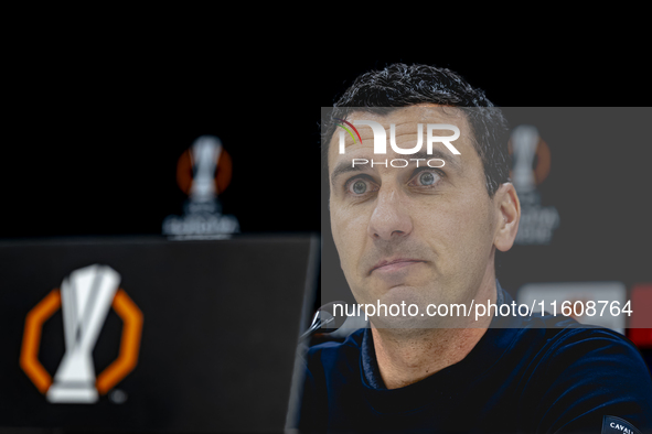 AZ Alkmaar trainer Maarten Martens during the match AZ - Elfsborg at the AZ Stadium for the UEFA Europa League - League phase - Matchday 1 s...