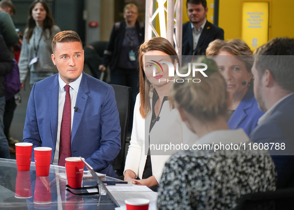 Health Secretary Wes Streeting speaks to the media at the Labour Conference in City, Country, on September 25, 2024. 