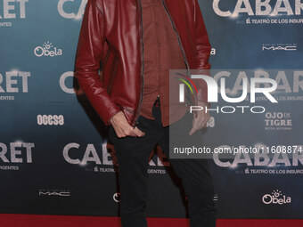 Ricardo Silva attends the red carpet for the Cabaret the Musical premiere with Itati Cantoral's special participation at Teatro de los Insur...