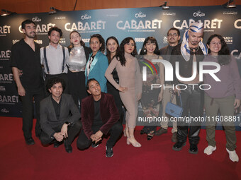 Orquesta Kitkat attends the red carpet for the Cabaret the Musical premiere with Itati Cantoral's special participation at Teatro de los Ins...