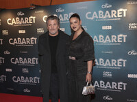 Alfonso Carrera and Litzy Dominguez attend the red carpet for the Cabaret the Musical premiere with Itati Cantoral's special participation a...