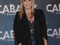 Linet Puente attends the red carpet for the Cabaret the Musical premiere with Itati Cantoral's special participation at Teatro de los Insurg...