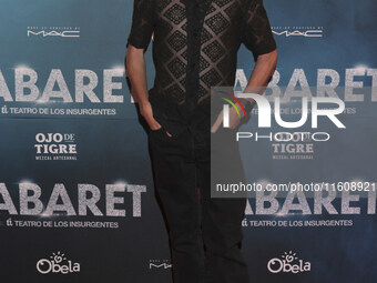 Emilio Beltran attends the red carpet for the Cabaret the Musical premiere with Itati Cantoral's special participation at Teatro de los Insu...