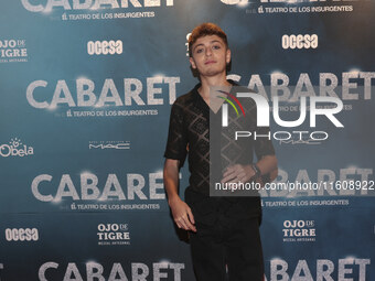 Emilio Beltran attends the red carpet for the Cabaret the Musical premiere with Itati Cantoral's special participation at Teatro de los Insu...