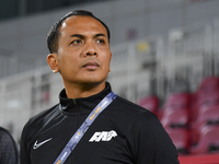 Fadzuhasny Juraimi, Head Coach of Singapore, looks on before the 2025 AFC U20 Asian Cup Qualifiers Group J match between Qatar and Singapore...