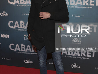 Juan Pablo Gil attends the red carpet for the Cabaret the Musical premiere with Itati Cantoral's special participation at Teatro de los Insu...