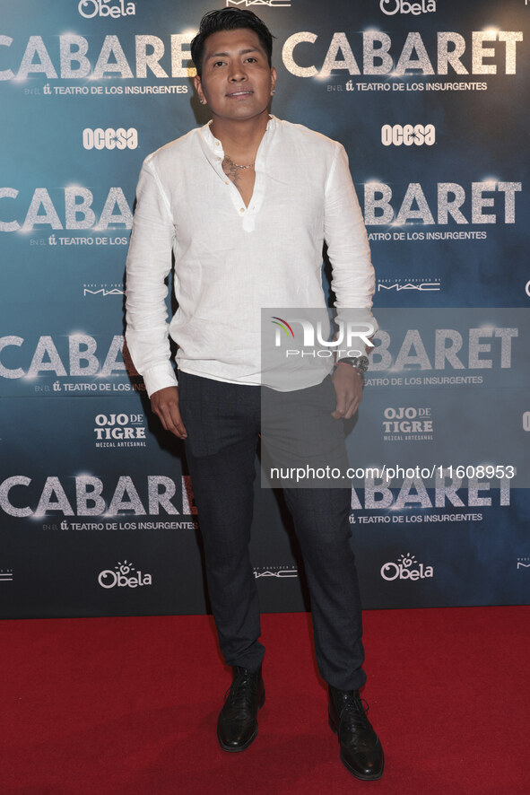 Chef Temich attends the red carpet for the Cabaret the Musical premiere with Itati Cantoral's special participation at Teatro de los Insurge...