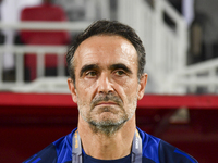 Felix Angel, Head Coach of Qatar, looks on before the 2025 AFC U20 Asian Cup Qualifiers Group J match between Qatar and Singapore at Abdulla...