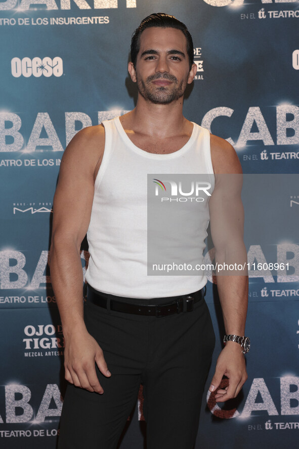 Luja Duhart attends the red carpet for the Cabaret the Musical premiere with Itati Cantoral's special participation at Teatro de los Insurge...