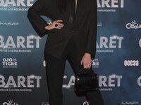 Frida Astrid attends the red carpet for the Cabaret the Musical premiere with Itati Cantoral's special participation at Teatro de los Insurg...