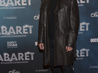 Francisco Rubio attends the red carpet for the Cabaret the Musical premiere with Itati Cantoral's special participation at Teatro de los Ins...