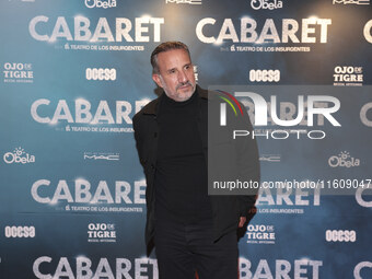 Plutarco Haza attends the red carpet for the Cabaret the Musical premiere with Itati Cantoral's special participation at Teatro de los Insur...