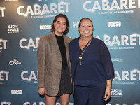 Lara Ricote and Gabriela Rivero attend the red carpet for the Cabaret the Musical premiere with Itati Cantoral's special participation at Te...