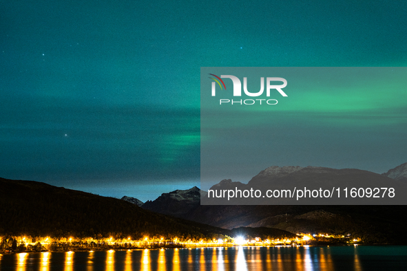 The Aurora Borealis, commonly known as the Northern Lights, are seen in the sky near Tromso, Norway, on September 25, 2024. Experts forecast...