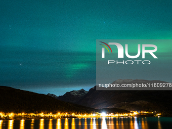 The Aurora Borealis, commonly known as the Northern Lights, are seen in the sky near Tromso, Norway, on September 25, 2024. Experts forecast...