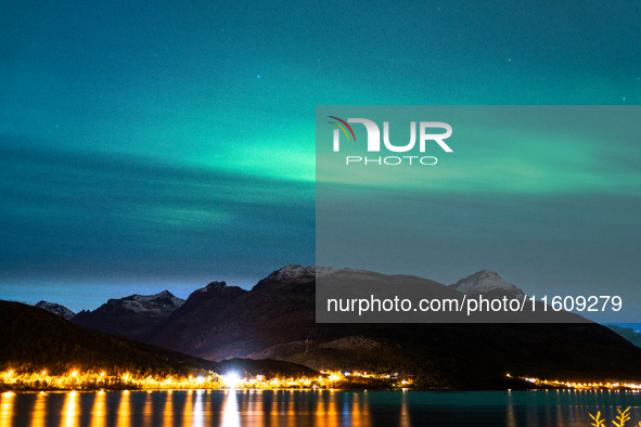 The Aurora Borealis, commonly known as the Northern Lights, are seen in the sky near Tromso, Norway, on September 25, 2024. Experts forecast...