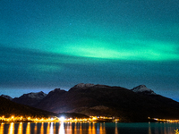 The Aurora Borealis, commonly known as the Northern Lights, are seen in the sky near Tromso, Norway, on September 25, 2024. Experts forecast...