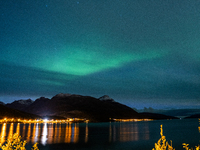 The Aurora Borealis, commonly known as the Northern Lights, are seen in the sky near Tromso, Norway, on September 25, 2024. Experts forecast...