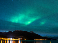 The Aurora Borealis, commonly known as the Northern Lights, are seen in the sky near Tromso, Norway, on September 25, 2024. Experts forecast...