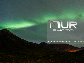 The Aurora Borealis, commonly known as the Northern Lights, are seen in the sky near Tromso, Norway, on September 25, 2024. Experts forecast...