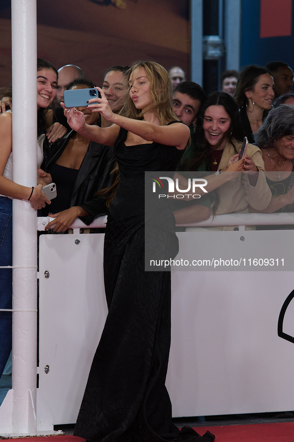 Ester Exposito attends the red carpet for El Llanto during the 72nd San Sebastian International Film Festival in San Sebastian, Spain, on Se...