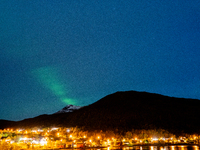 The Aurora Borealis, commonly known as the Northern Lights, are seen in the sky near Tromso, Norway, on September 25, 2024. Experts forecast...